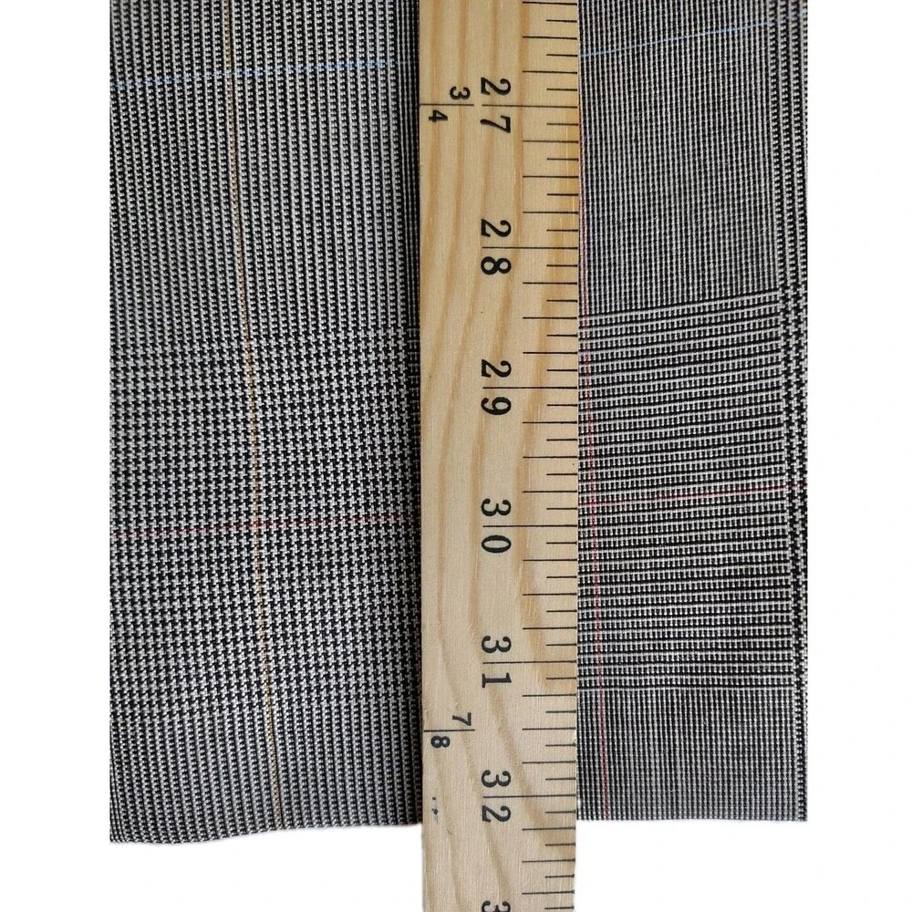 Vintage Burberrys Wool Suit SZ 46 Glen Plaid Windowpane USA Union Pleated Pants